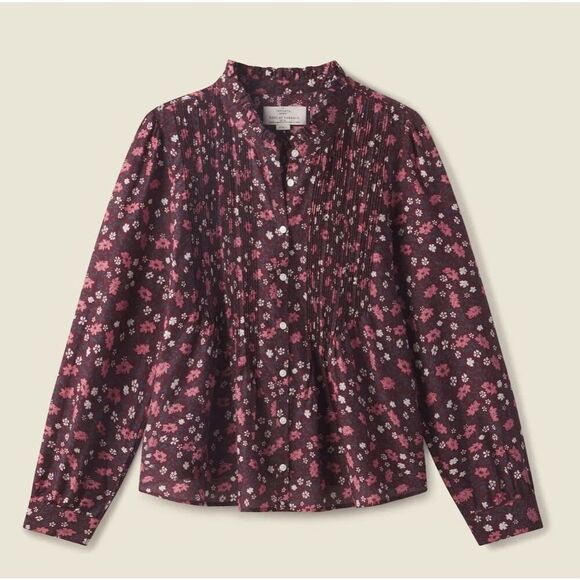 Trovata Bird of Paridis Hadleigh Blouse in Plum Blossom NWT Size Large - Picture 1 of 13